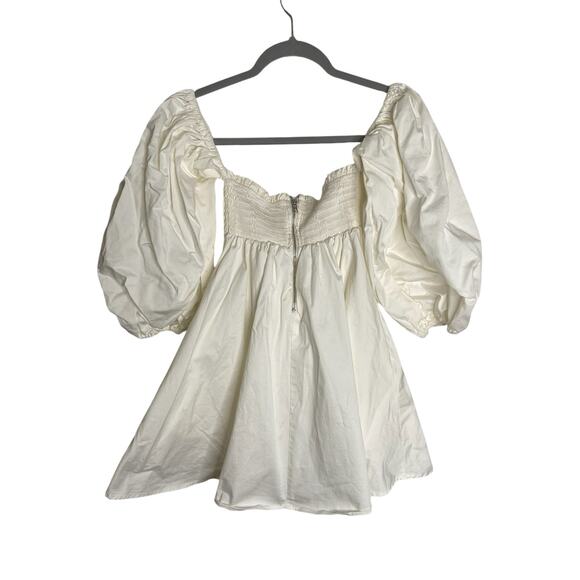 For Love & Lemons Saint Lucia Mini Dress Bridal Coquette Fairy Boho White Size S - Picture 9 of 10
